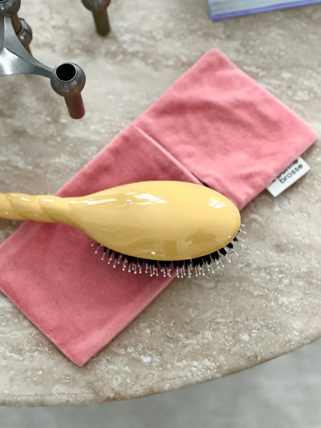 La Bonne Brosse Our Pouches*‘Large Hair Brush’ Pouch Coral
