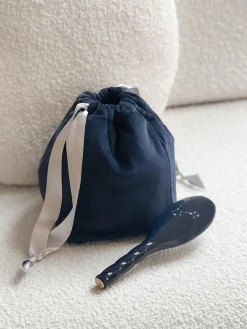 La Bonne Brosse Our Pouches|Our Accessories*Midnight Blue Velvet Pouch