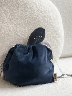 La Bonne Brosse Our Pouches|Our Accessories*Midnight Blue Velvet Pouch