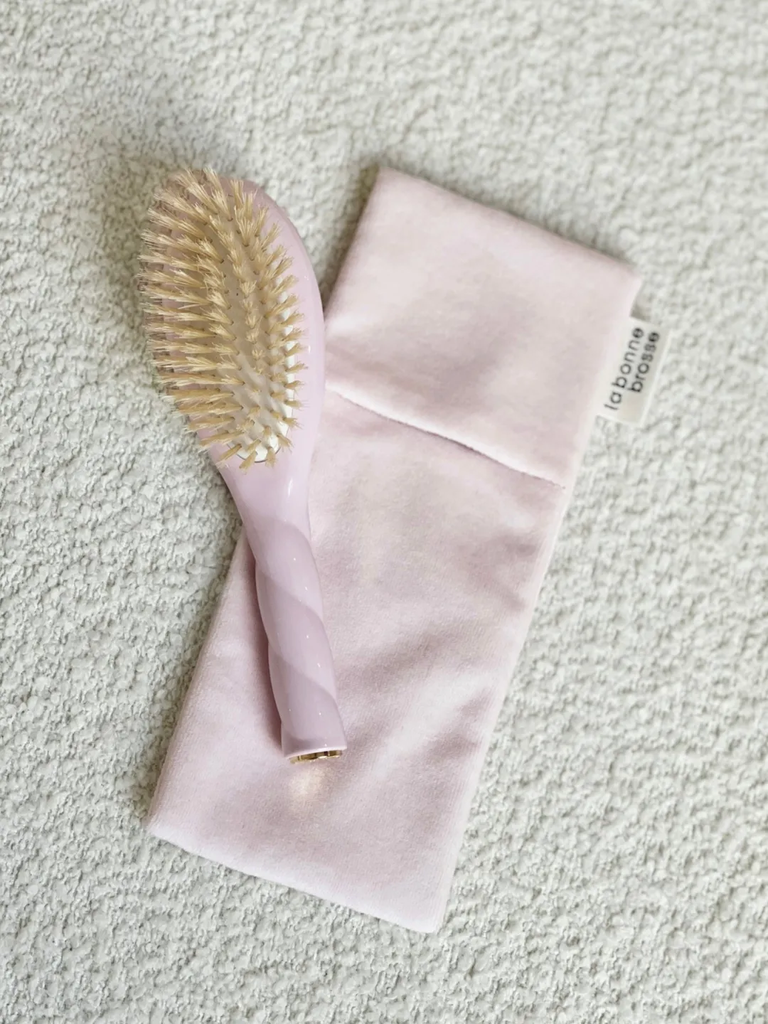 La Bonne Brosse Our Hair Brushes|Our Baby Hair Brushes*N.06 The Baby Hair Brush MY FIRST BRUSH Pink