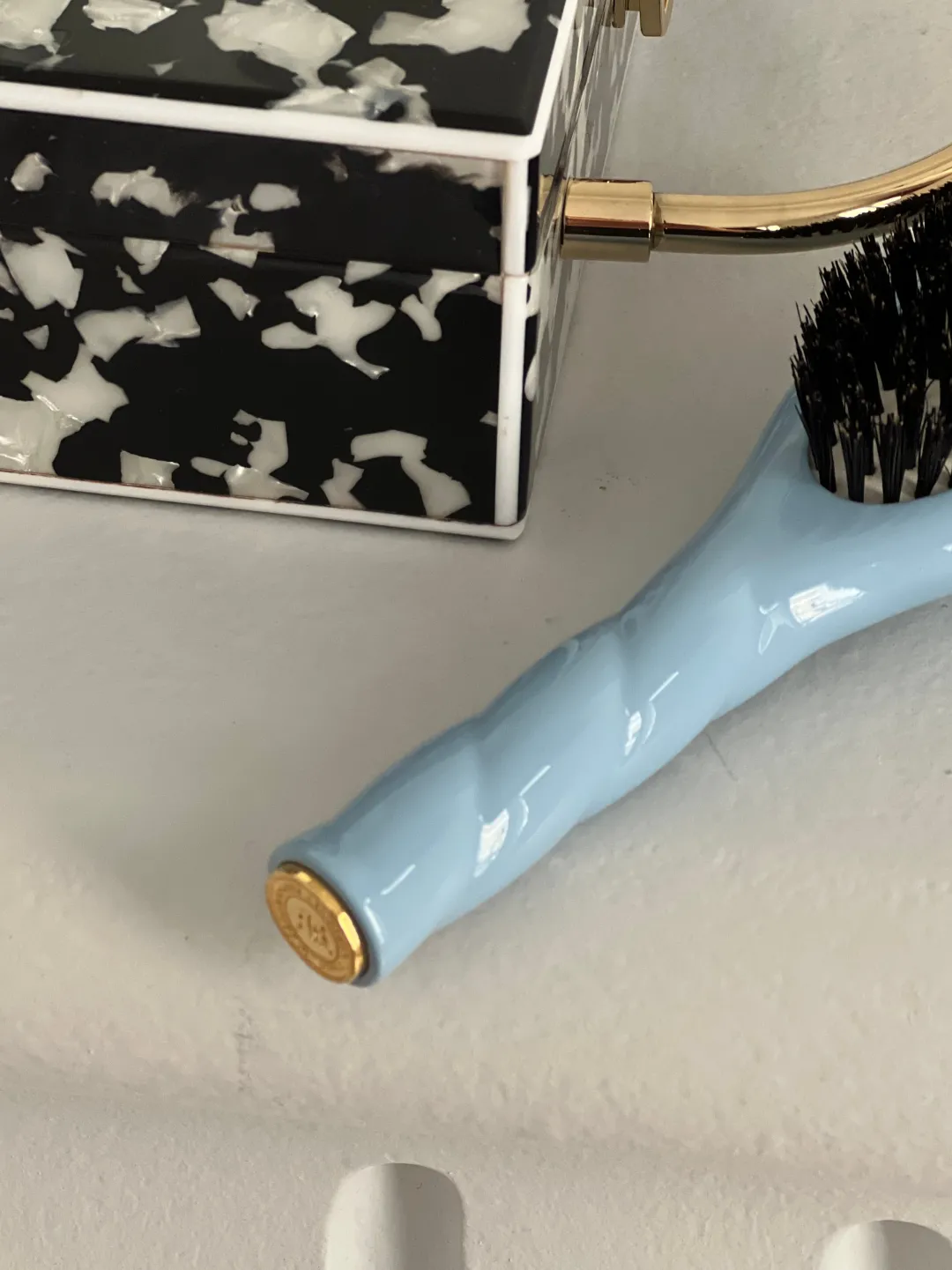 La Bonne Brosse Our Hair Brushes|Our Small Brushes*N.01 The Small Shine & Care Hair Brush THE UNIVERSAL Light Blue