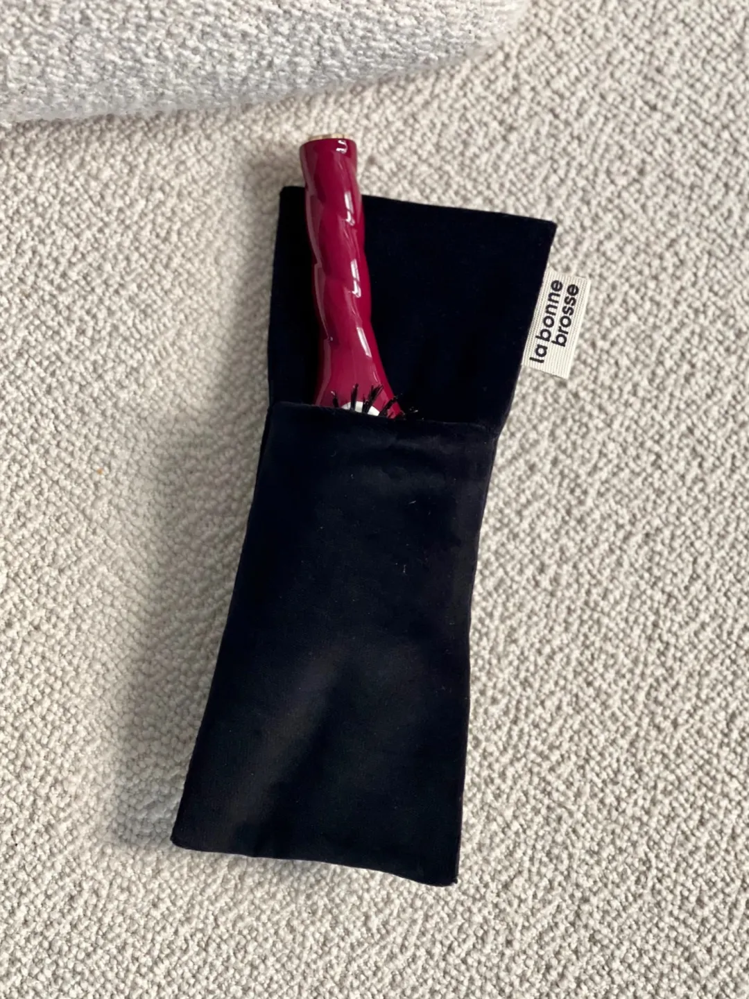 La Bonne Brosse Our Pouches*‘Small Hair Brush’ Pouch Black