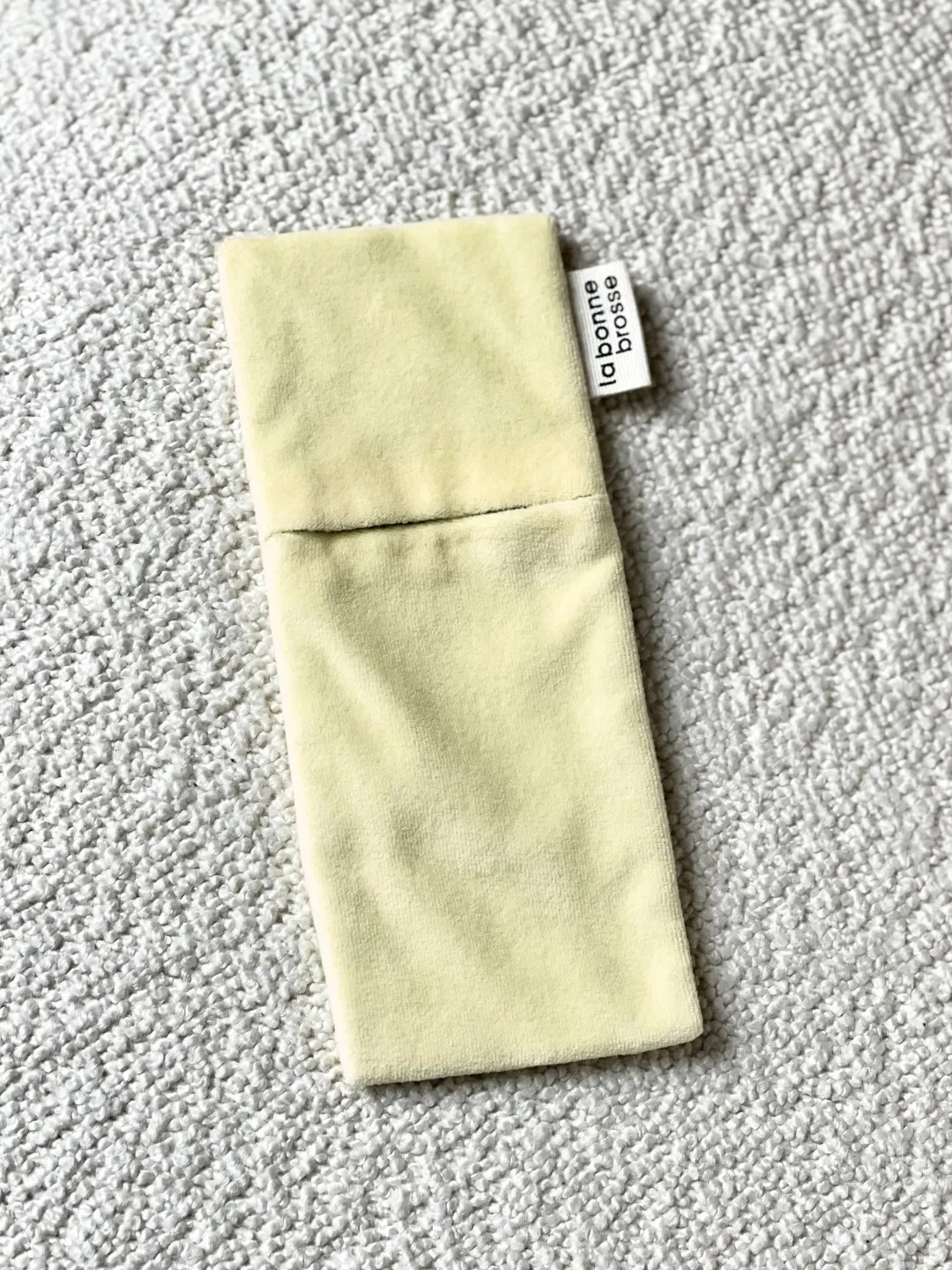 La Bonne Brosse Our Pouches|Our Cair Ritual*‘Small Hair Brush’ Pouch Ivory Cair