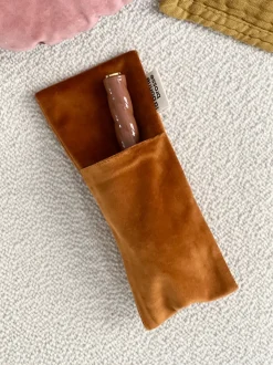 La Bonne Brosse Our Pouches*‘Small Hair Brush’ Pouch Terracotta