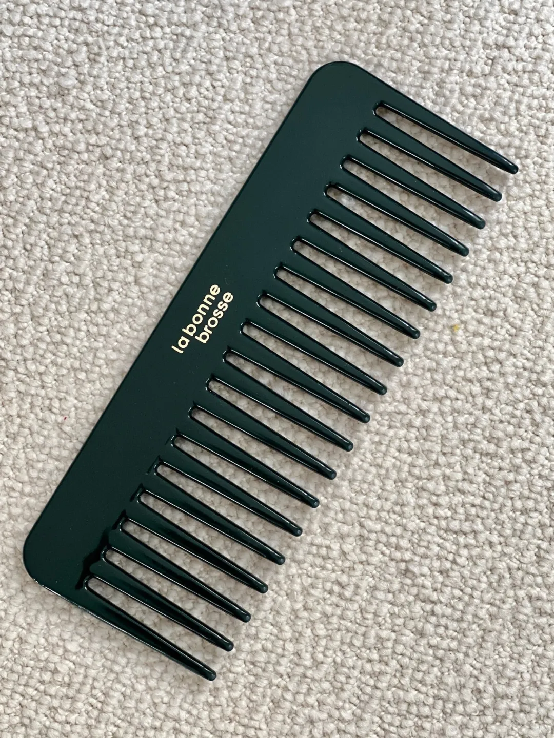La Bonne Brosse Our Round Styling Hair Brushes|Our Detangling Combs*The Large Detangling Comb in Acetate Emerald Green